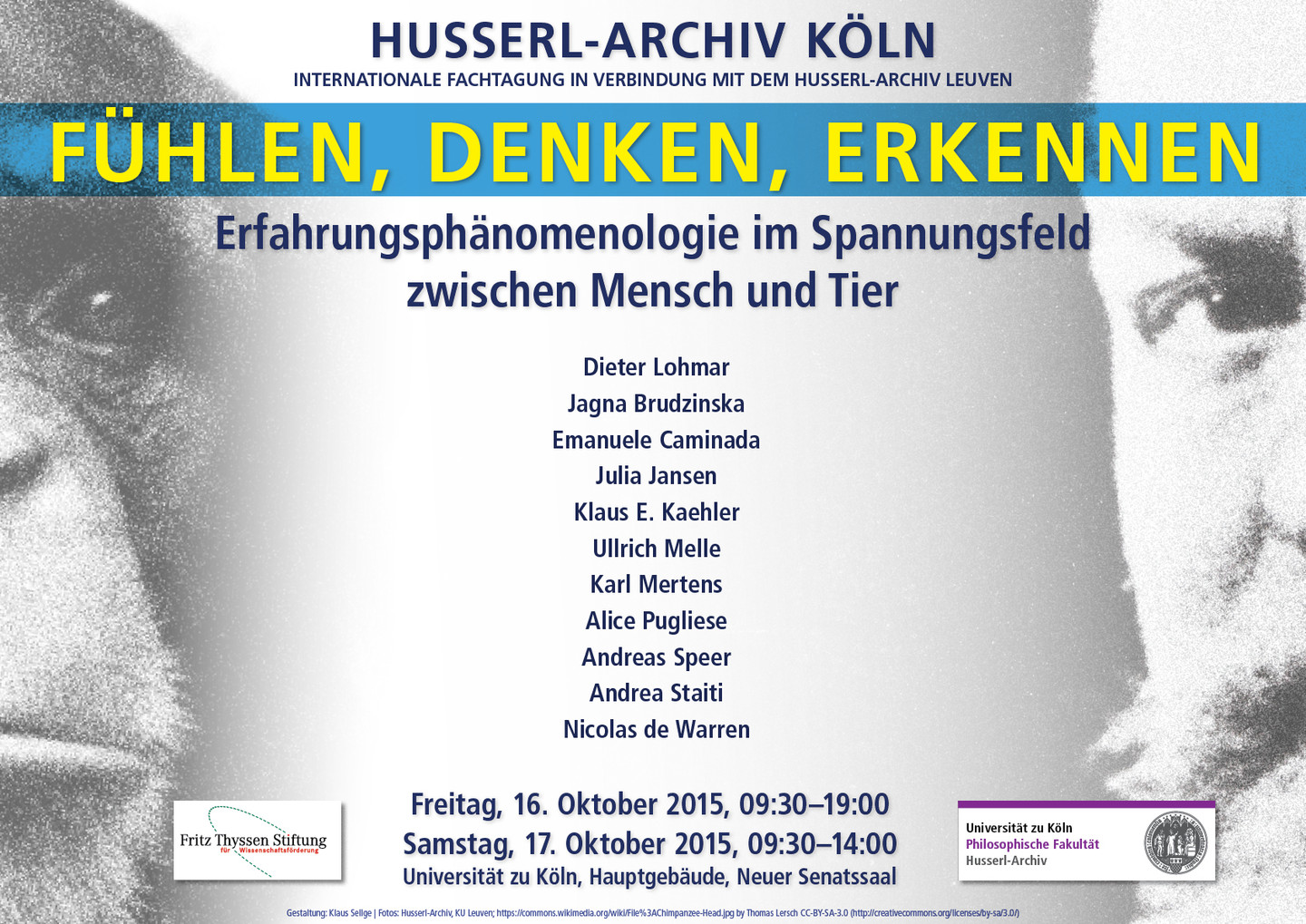 Husserl-Archiv Tagung Herbst 2015: Plakat